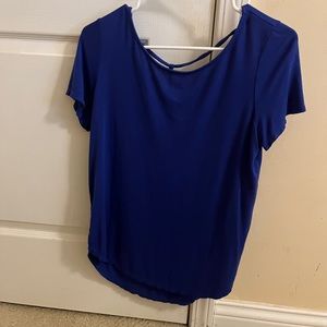 Crescent Royal Blue Blouse Size S